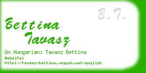 bettina tavasz business card